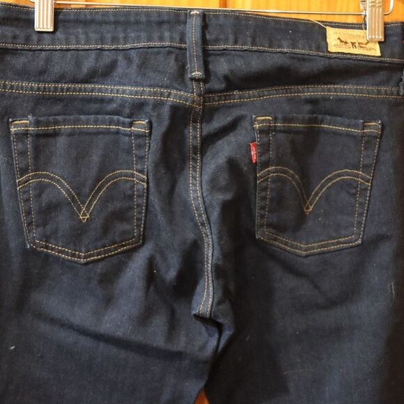 Levi’s 545 Low Rise Bootcut Dark Wash Jeans 6 Medium Y2K - Picture 5 of 11